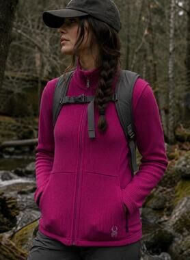 Spyder Core Sweater Full Zip Fleece Jacket Pink Magenta outdoor Gorpcore ski M